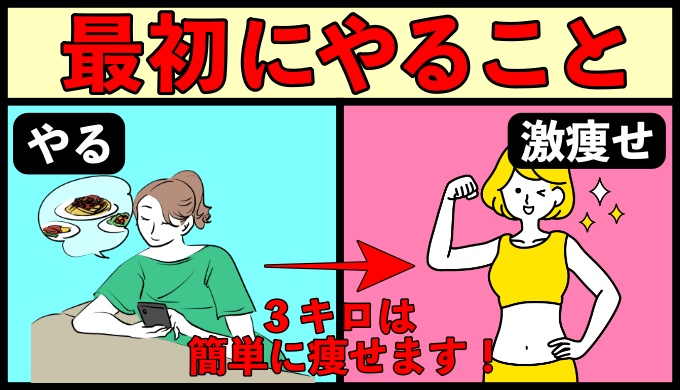 ダイエット（減量）では、まず何から始めれば良いのか問題