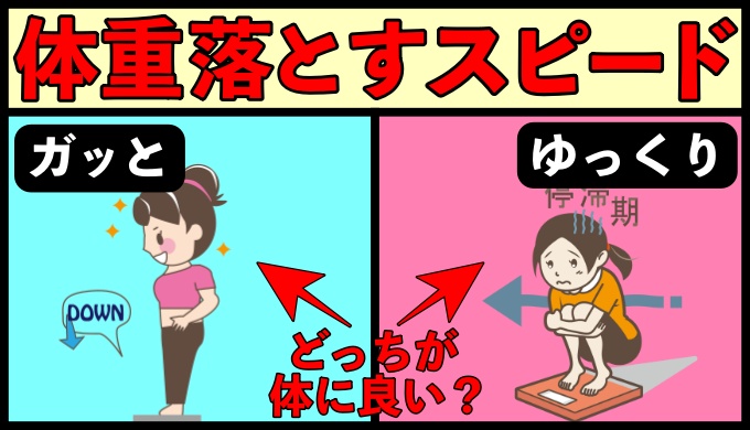 ガッと痩せるべきか？ゆっくり痩せるべきか？