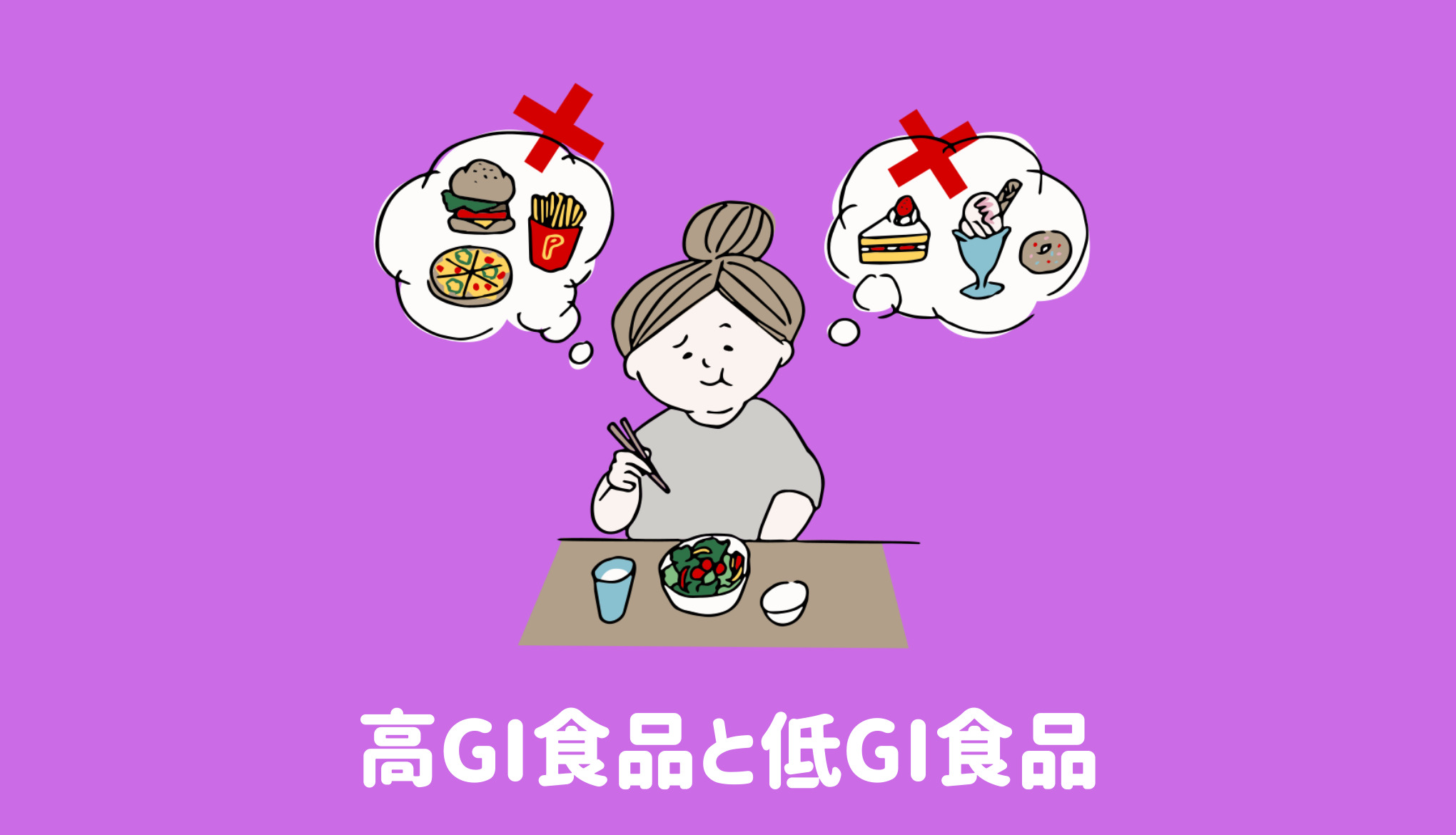 高GI食品と低GI食品