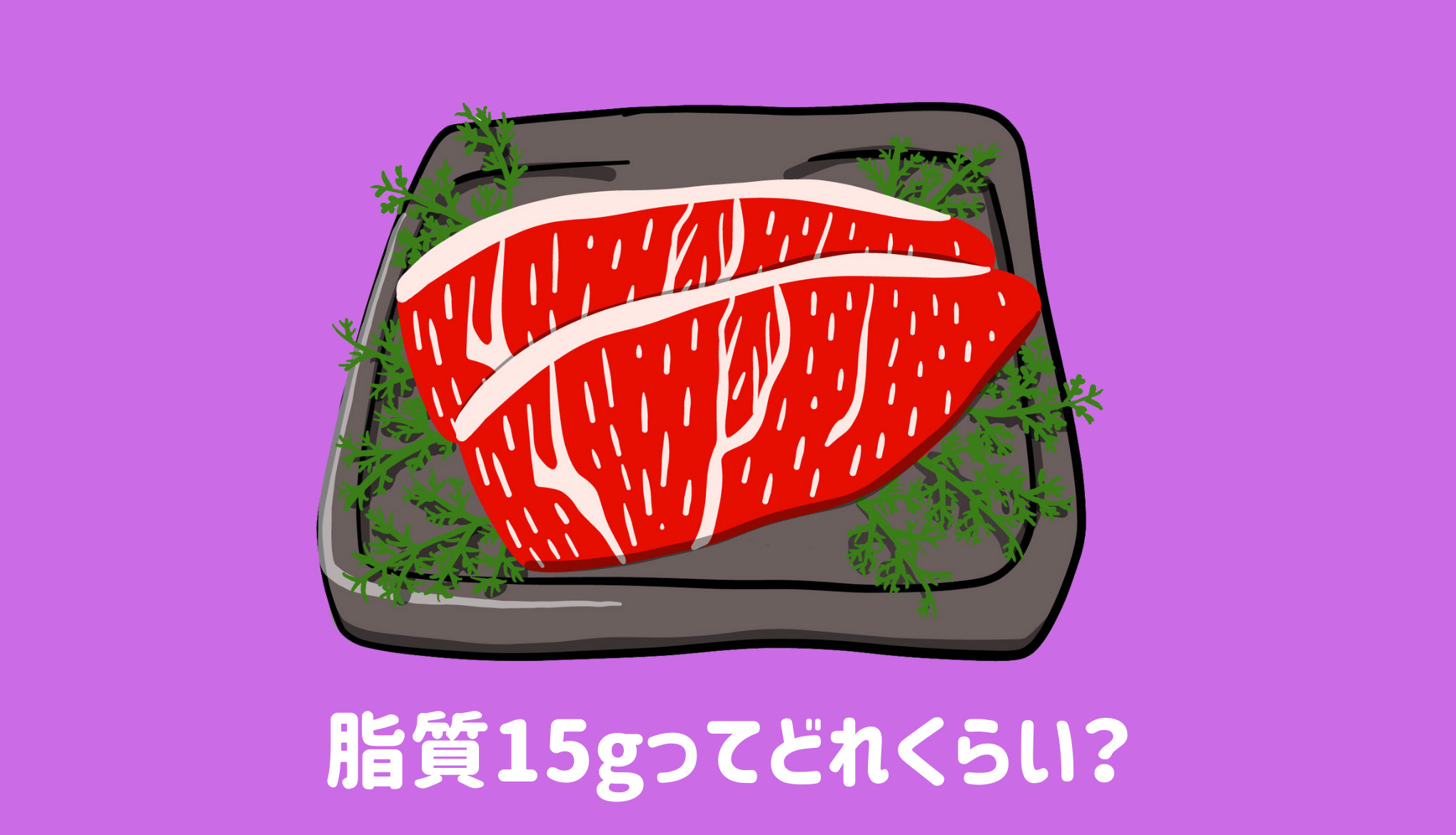 脂質15gってどれくらい？