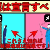 目標は誰かに話したほうが良いのか？