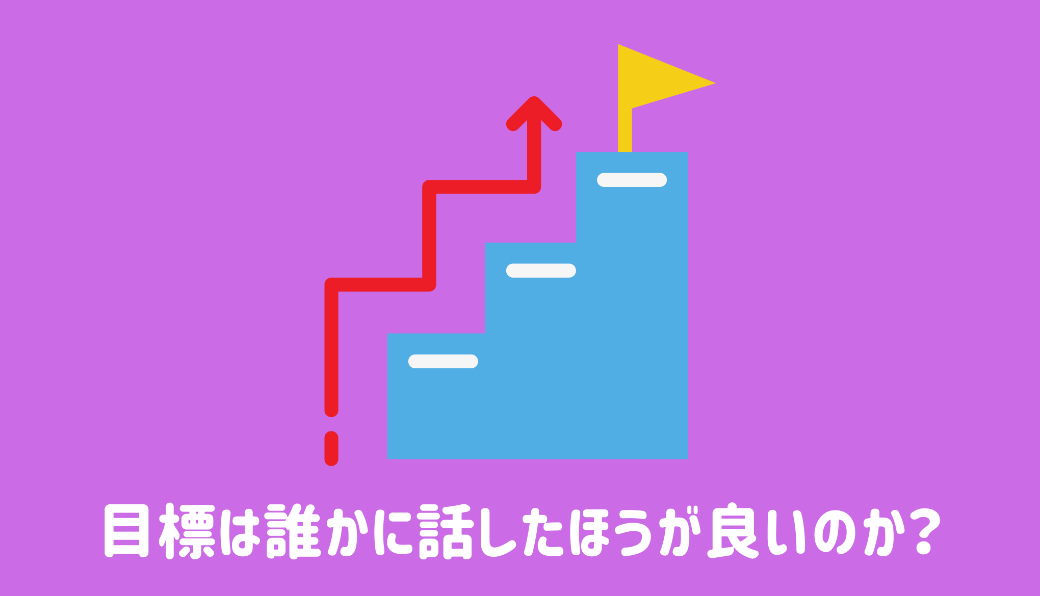 目標は誰かに話したほうが良いのか？