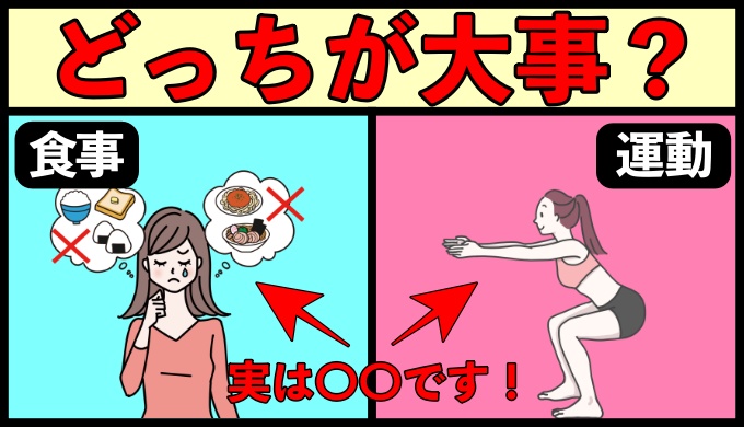 食事と運動どっちが大事？