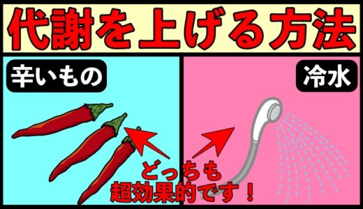 代謝を上げるためにやると良い３つのこと