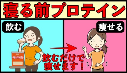 寝る前プロテインの勧め