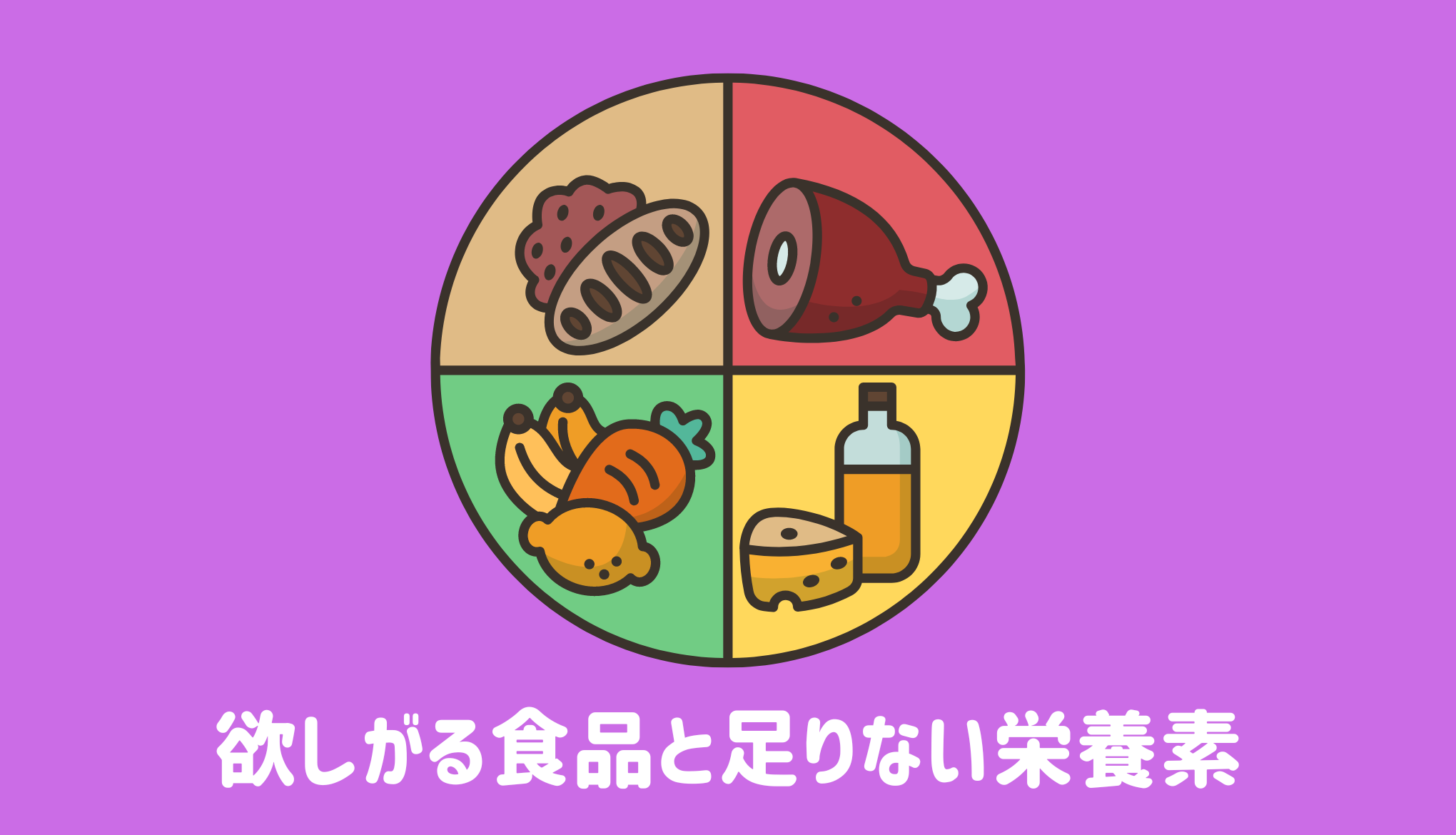 欲しがる食品と足りない栄養素